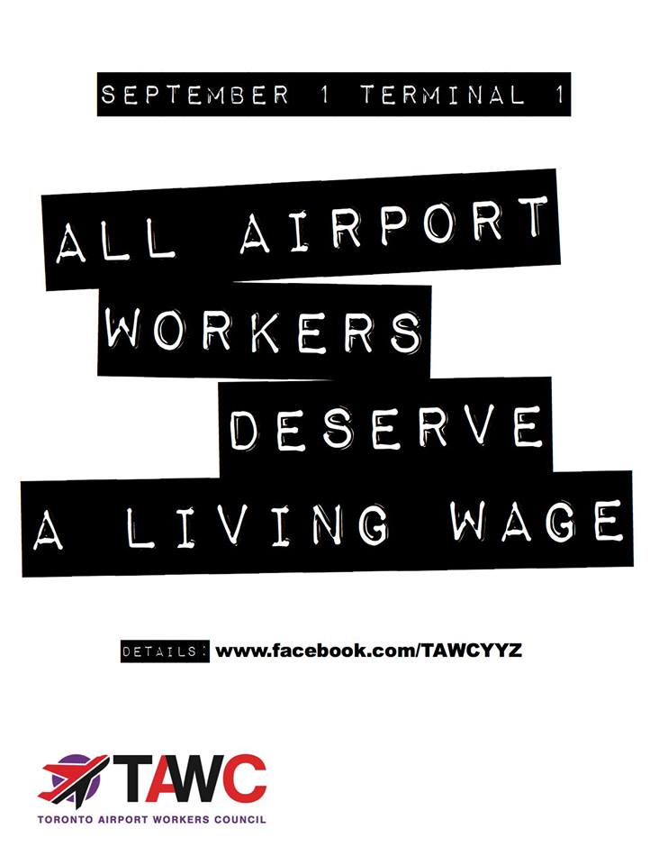 Climate Justice Toronto Supports Airport Workers!