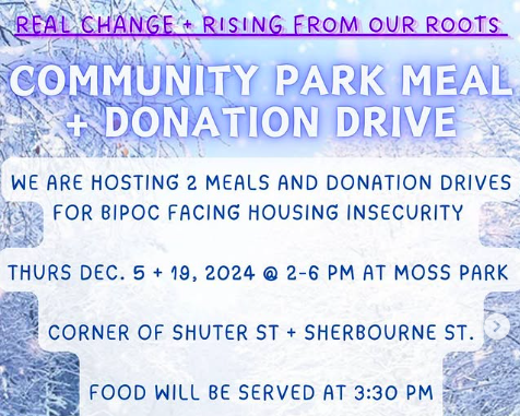 Community Park Meal and Donation Drive